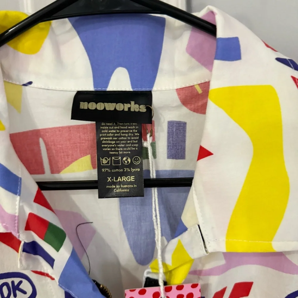 NWT Nooworks ⚡️Art Print Jumpsuit Size XL Lisa Congdon ULTRA RARE - Picture 4 of 6